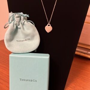Tiffany & Co 925 Silver Return to Tiffany Heart Tag Necklace